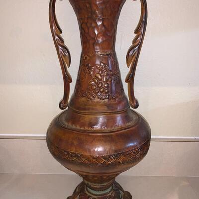 Vintage tin vase 
