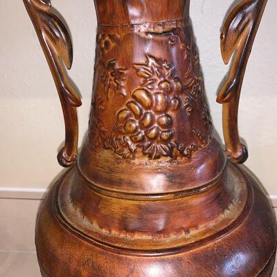 Vintage tin vase 