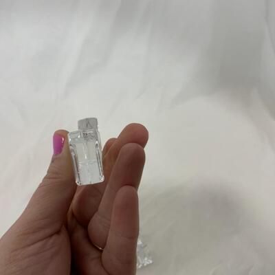 [220] Three Crystal Knife Rests | Two Styles | Place Card Holder