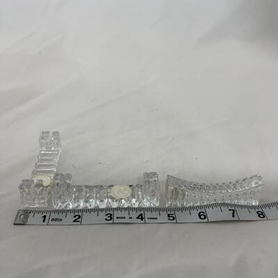 [220] Three Crystal Knife Rests | Two Styles | Place Card Holder