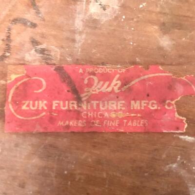Vintage Antique Accent End Table Zuk Furniture Co