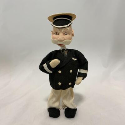 [228] VINTAGE | Captain Doll | Wire Fabric & Cardboard Construction