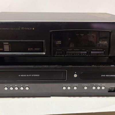 Pioneer 6Cd Player+Sanyo VHS to DVD Recorder -Item# 639-B