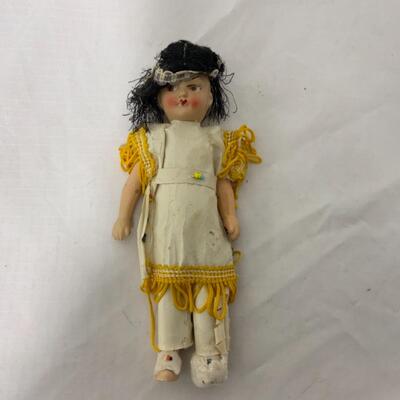 [229] VINTAGE | Native American Doll | Plastic Construction