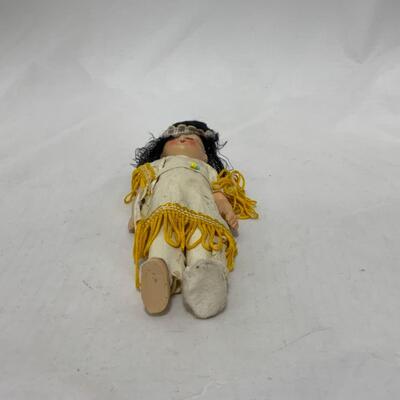 [229] VINTAGE | Native American Doll | Plastic Construction