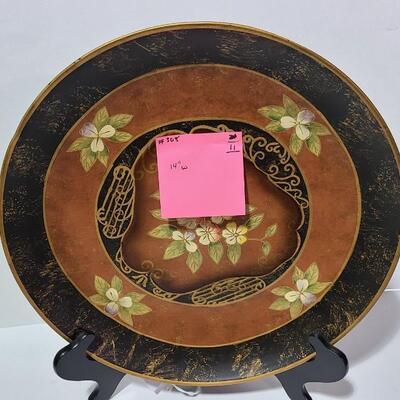 14" Asian Plate with stand -Item# 308
