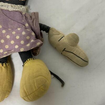 [230] VINTAGE | Cloth Minnie Mouse Doll | Repaired