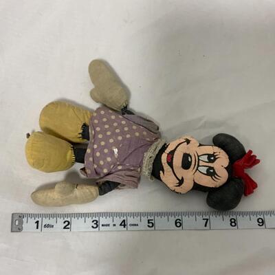 [230] VINTAGE | Cloth Minnie Mouse Doll | Repaired