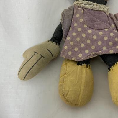 [230] VINTAGE | Cloth Minnie Mouse Doll | Repaired
