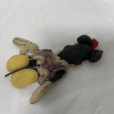 [230] VINTAGE | Cloth Minnie Mouse Doll | Repaired