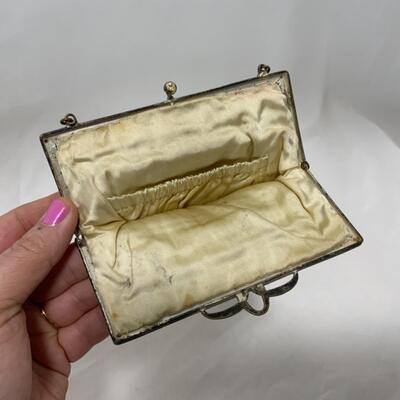 [234] VINTAGE | Rhinestone Encrusted | Satin Lined | Evening Bag