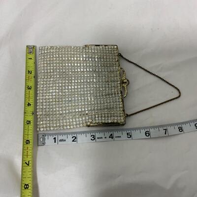 [234] VINTAGE | Rhinestone Encrusted | Satin Lined | Evening Bag