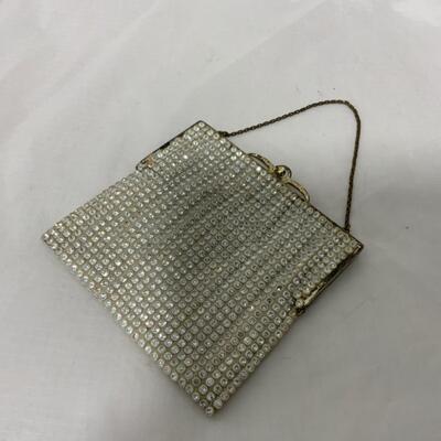[234] VINTAGE | Rhinestone Encrusted | Satin Lined | Evening Bag