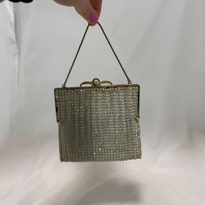 [234] VINTAGE | Rhinestone Encrusted | Satin Lined | Evening Bag