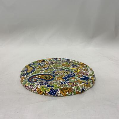 [236] VINTAGE | Paisley Tea Trivet | Fun Design!