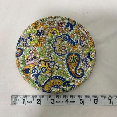 [236] VINTAGE | Paisley Tea Trivet | Fun Design!