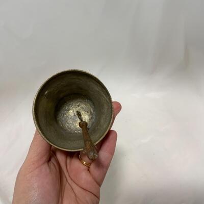 [238] VINTAGE | Brass Bell | Aztec-Inspired?
