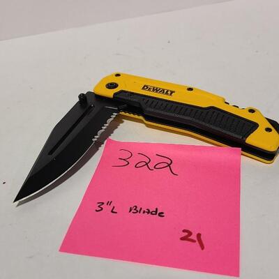 Dewalt Pocket Knife -Item# 322