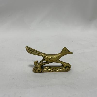 [239] VINTAGE | Brass Road Runner | Knife Rest