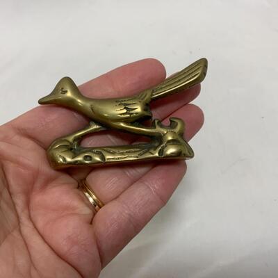 [239] VINTAGE | Brass Road Runner | Knife Rest