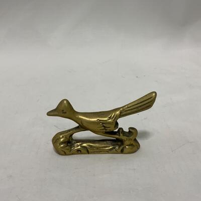 [239] VINTAGE | Brass Road Runner | Knife Rest
