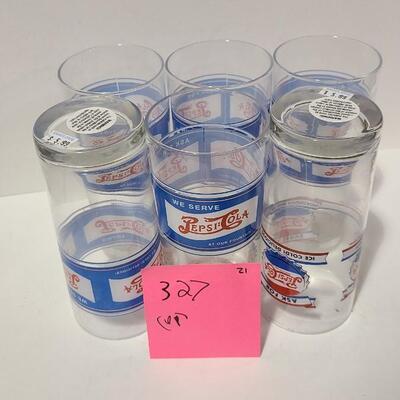 6 Pepsi Glasses -Item# 327