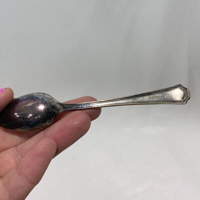 [242] VINTAGE | Silver Plate Salt Dip | Cobalt Glass Insert