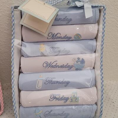 Lot 285: New Boy and Girl Baby Bib Sets