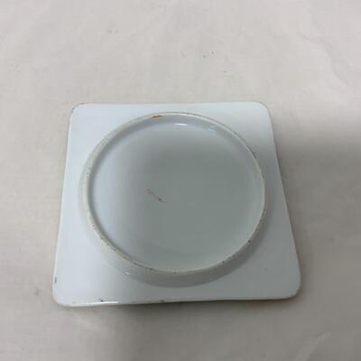 [244] ANTIQUE | Square Floral Tea Trivet