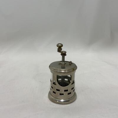 [245] ANTIQUE | German Pepper Mill | Grinder | Glass Insert