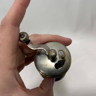 [245] ANTIQUE | German Pepper Mill | Grinder | Glass Insert