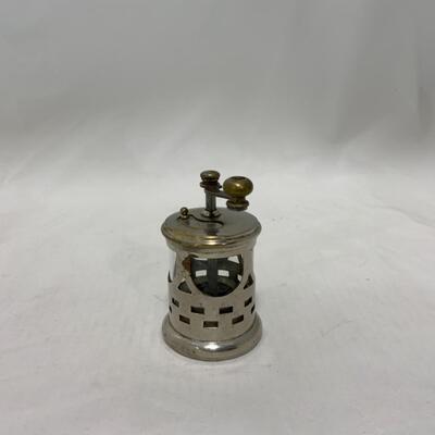 [245] ANTIQUE | German Pepper Mill | Grinder | Glass Insert