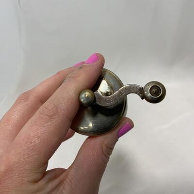 [245] ANTIQUE | German Pepper Mill | Grinder | Glass Insert