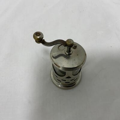 [245] ANTIQUE | German Pepper Mill | Grinder | Glass Insert
