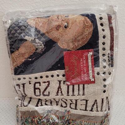 Lot 292: New Royal Tapestry Stamp Theme Blanket 
