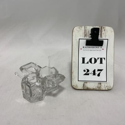 [247] ANTIQUE | Double Handled Salt Cellar | Dip | Spoons