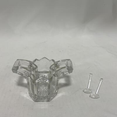 [247] ANTIQUE | Double Handled Salt Cellar | Dip | Spoons