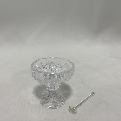 [248] VINTAGE | Elegant Cut Crystal | Footed Salt Dip | Cellar