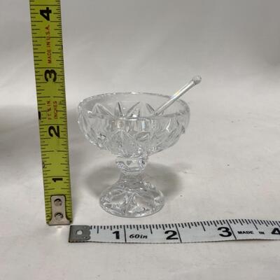 [248] VINTAGE | Elegant Cut Crystal | Footed Salt Dip | Cellar