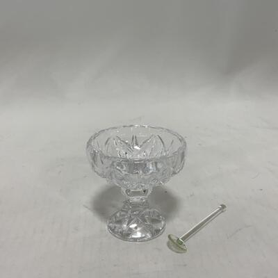 [248] VINTAGE | Elegant Cut Crystal | Footed Salt Dip | Cellar
