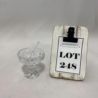 [248] VINTAGE | Elegant Cut Crystal | Footed Salt Dip | Cellar