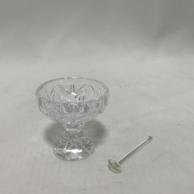 [248] VINTAGE | Elegant Cut Crystal | Footed Salt Dip | Cellar