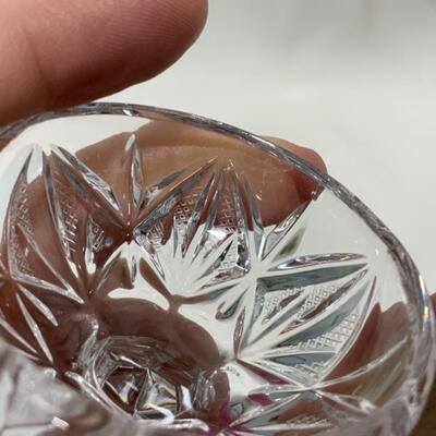 [248] VINTAGE | Elegant Cut Crystal | Footed Salt Dip | Cellar