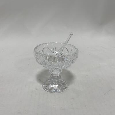 [248] VINTAGE | Elegant Cut Crystal | Footed Salt Dip | Cellar