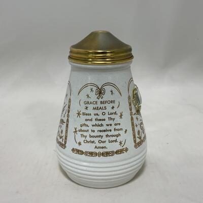 [249] VINTAGE | Religious Sugar Shaker | Grace Before and After Meals