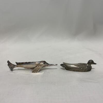 {250} Two Figural Marked Knife Rests | Oâ€™Galia | Silea 