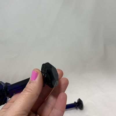 [258] VINTAGE | Cobalt Blue Glass Knife Rests