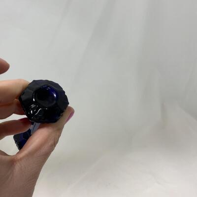 [258] VINTAGE | Cobalt Blue Glass Knife Rests
