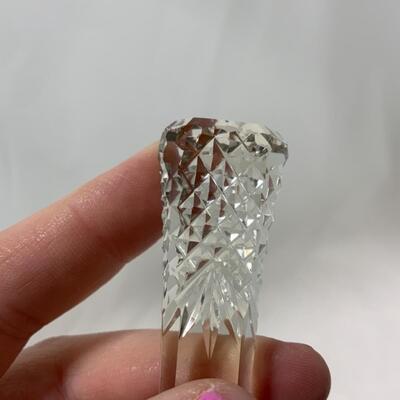 [259] VINTAGE | Cut Crystal Knife Rest Trio