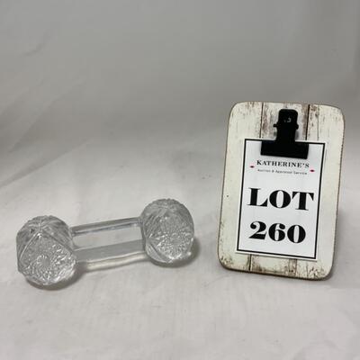 [260] VINTAGE | Pressed Glass Master Knife Rest